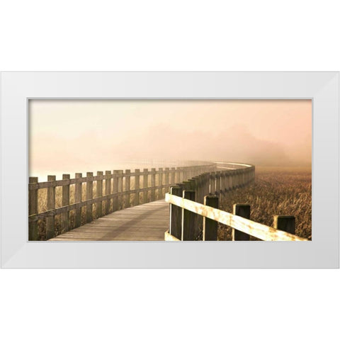 Londal â€“ The Path Gets Brighter White Modern Wood Framed Art Print by 1x