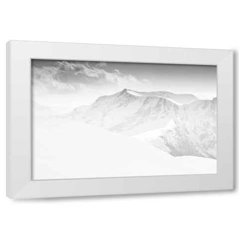 Untitled White Modern Wood Framed Art Print by Keilen