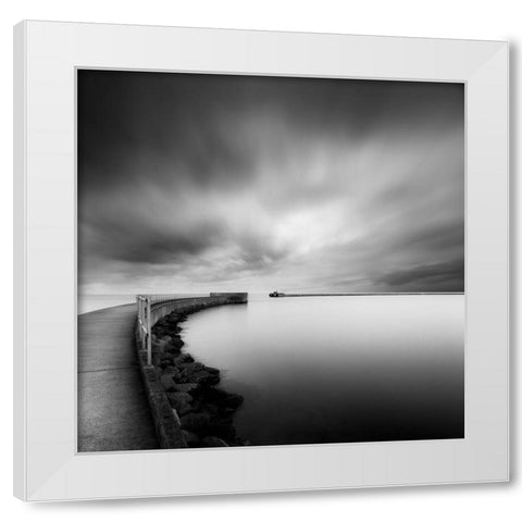 Reslow-Portal White Modern Wood Framed Art Print by 1x