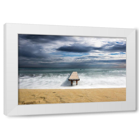 Panpelone White Modern Wood Framed Art Print by Viretti