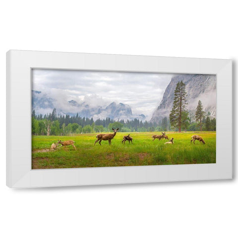 A Feeling of Ancient Time White Modern Wood Framed Art Print by Mao