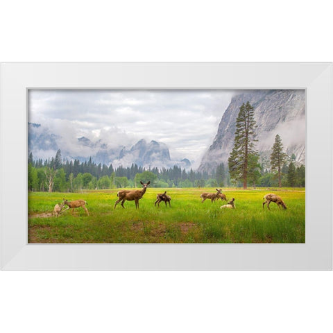 A Feeling of Ancient Time White Modern Wood Framed Art Print by Mao