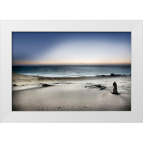 Reach for the sun White Modern Wood Framed Art Print by Brackstone