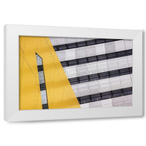 Continuation White Modern Wood Framed Art Print by Hammer