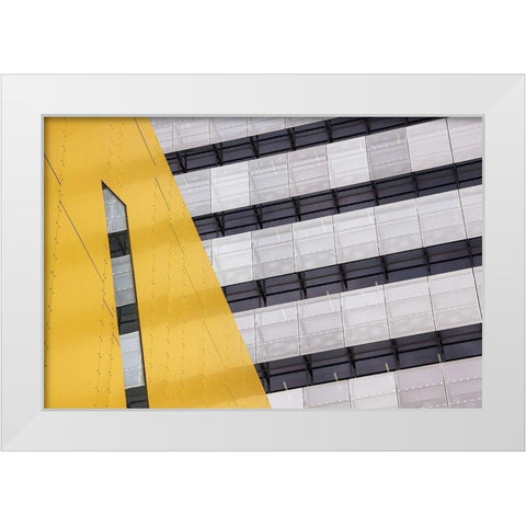 Continuation White Modern Wood Framed Art Print by Hammer