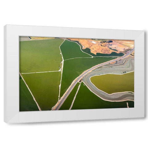 Darby - Boundaries White Modern Wood Framed Art Print by 1x