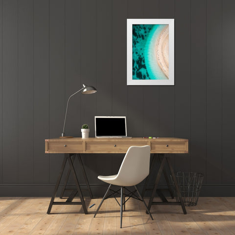 Hot Summer White Modern Wood Framed Art Print by AlnomasÂ 