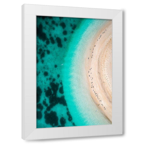 Hot Summer White Modern Wood Framed Art Print by AlnomasÂ 