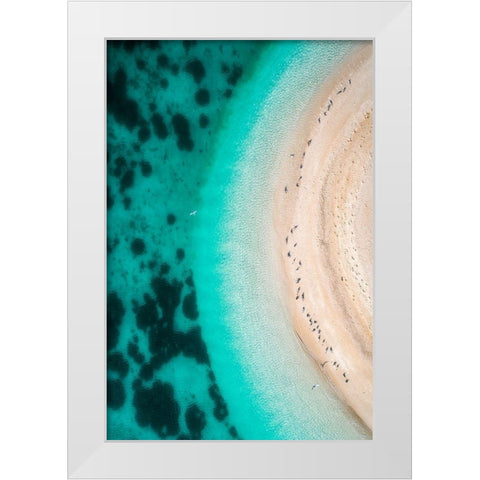 Hot Summer White Modern Wood Framed Art Print by AlnomasÂ 
