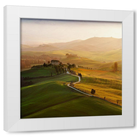 Val d OrciaÂ  White Modern Wood Framed Art Print by PawlakÂ 