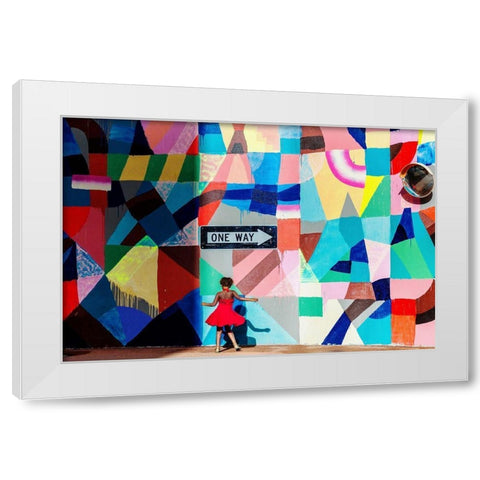 Salgado Gispert- One Way White Modern Wood Framed Art Print by 1x