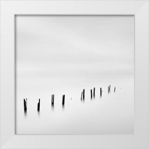 Digalakis - As  Time Goes By White Modern Wood Framed Art Print by 1x