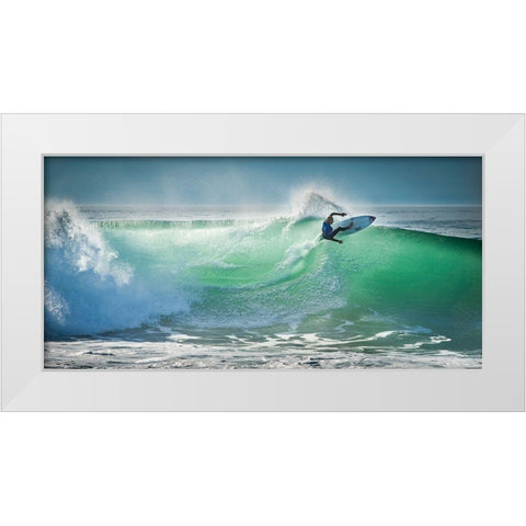 Beau - Hossegor Pro 2013 White Modern Wood Framed Art Print by 1x