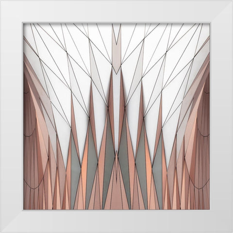 Organo Leggero White Modern Wood Framed Art Print by Claes
