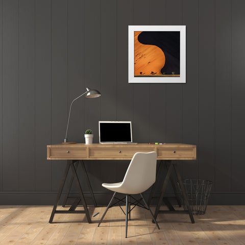 Light and Shadow White Modern Wood Framed Art Print by Flour