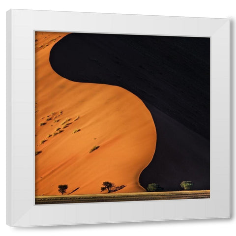 Light and Shadow White Modern Wood Framed Art Print by Flour