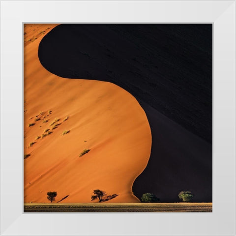 Light and Shadow White Modern Wood Framed Art Print by Flour