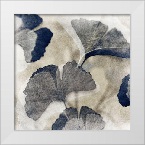 Blooming I White Modern Wood Framed Art Print by YK Studios