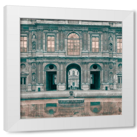 By the Stones White Modern Wood Framed Art Print by YK Studios