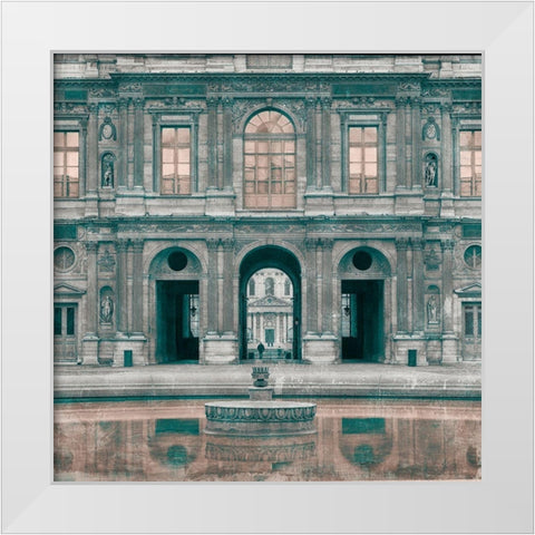 By the Stones White Modern Wood Framed Art Print by YK Studios
