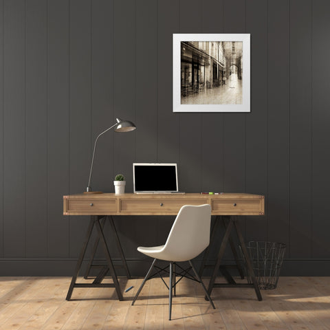 Blurred Visions II White Modern Wood Framed Art Print by YK Studios