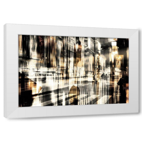 Intentions II White Modern Wood Framed Art Print by YK Studios