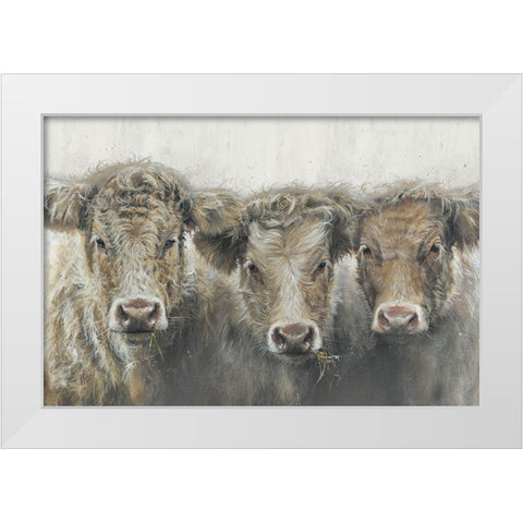 The Three of UsÂ  White Modern Wood Framed Art Print by Merryn, Bree