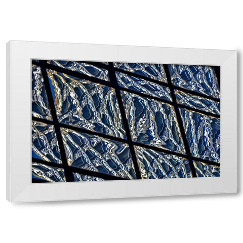 Liquid Deco White Modern Wood Framed Art Print by Zimbalist, David