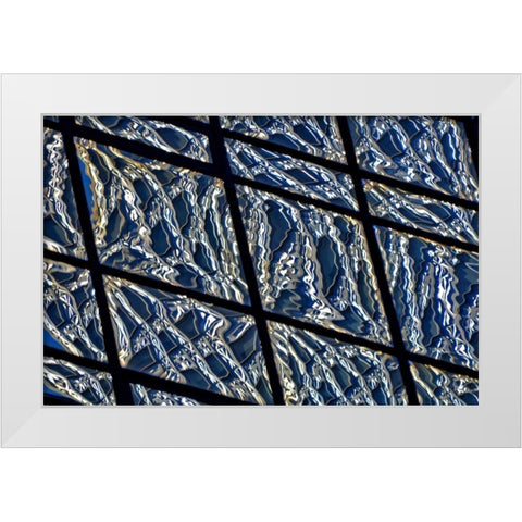 Liquid Deco White Modern Wood Framed Art Print by Zimbalist, David