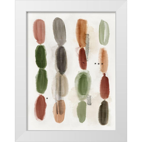 Stacked Pallets I  White Modern Wood Framed Art Print by Hazel J