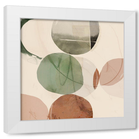 Swing II   White Modern Wood Framed Art Print by Hazel J