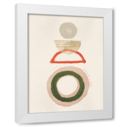 Crescent Lunar II  White Modern Wood Framed Art Print by Hazel J