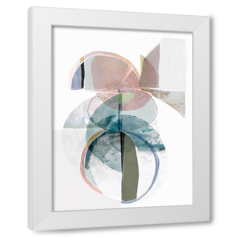Vertex I  White Modern Wood Framed Art Print by Hazel J