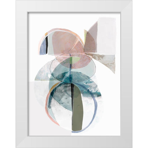 Vertex I  White Modern Wood Framed Art Print by Hazel J