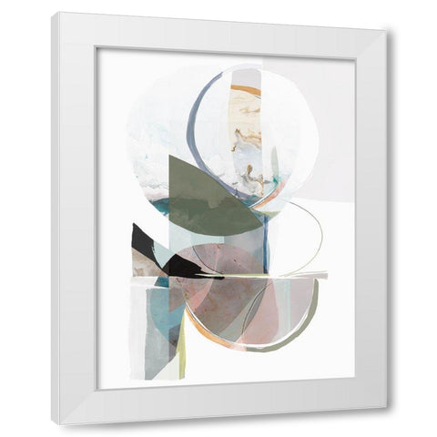 Vertex II  White Modern Wood Framed Art Print by Hazel J