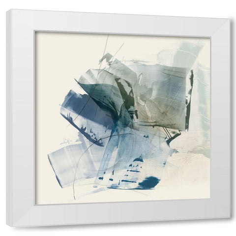 Rhythmic Radiance I White Modern Wood Framed Art Print by Hazel J