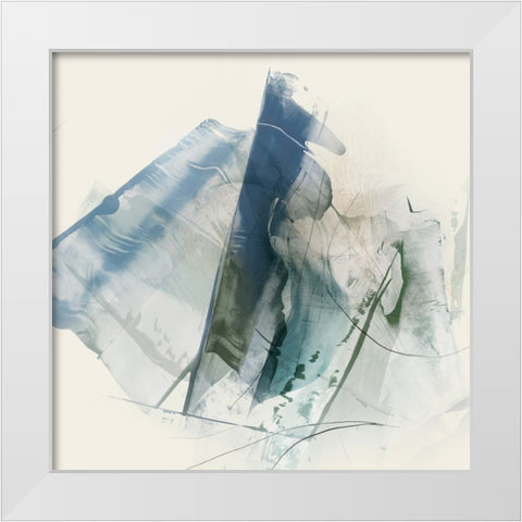 Rhythmic Radiance II White Modern Wood Framed Art Print by Hazel J