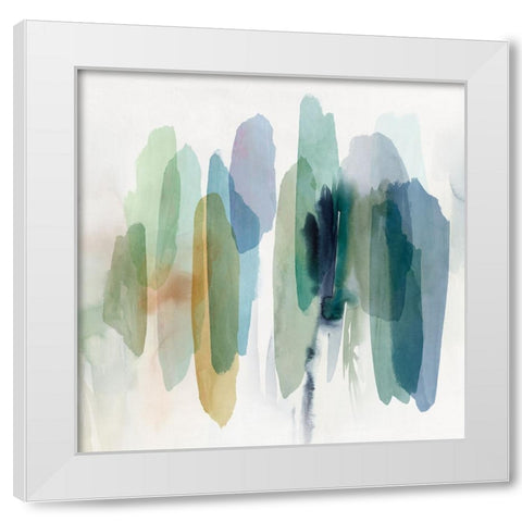 Dreams in Motion II White Modern Wood Framed Art Print by Hazel J