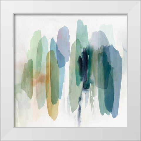 Dreams in Motion II White Modern Wood Framed Art Print by Hazel J