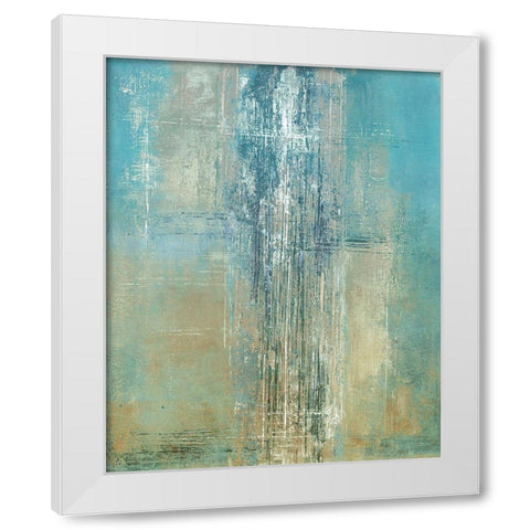 On the Line White Modern Wood Framed Art Print by Hoop, Fiona