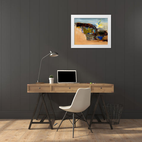 Remind Me White Modern Wood Framed Art Print by Hoop, Fiona