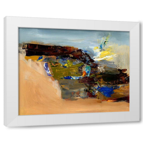 Remind Me White Modern Wood Framed Art Print by Hoop, Fiona