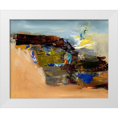 Remind Me White Modern Wood Framed Art Print by Hoop, Fiona