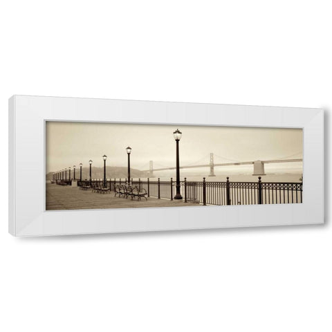 San Fran I White Modern Wood Framed Art Print by Rezzonico, Carlo