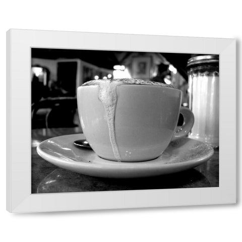 The Perfect Cup White Modern Wood Framed Art Print by Amour, Scott