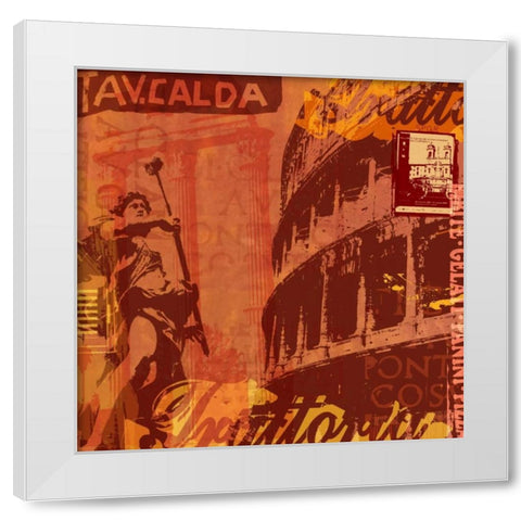 Rome White Modern Wood Framed Art Print by Allen, Maura