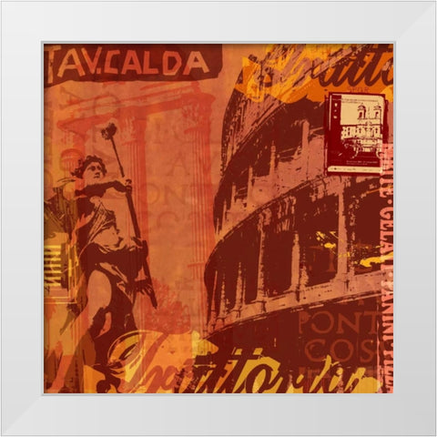 Rome White Modern Wood Framed Art Print by Allen, Maura