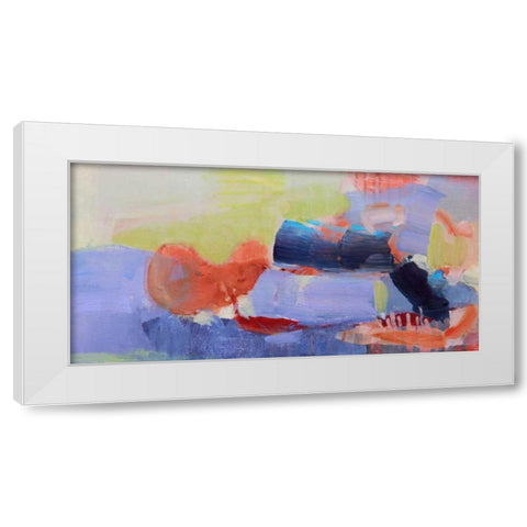 Fluttering My Way Through 2 White Modern Wood Framed Art Print by Alattar, Lina