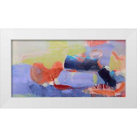 Fluttering My Way Through 2 White Modern Wood Framed Art Print by Alattar, Lina