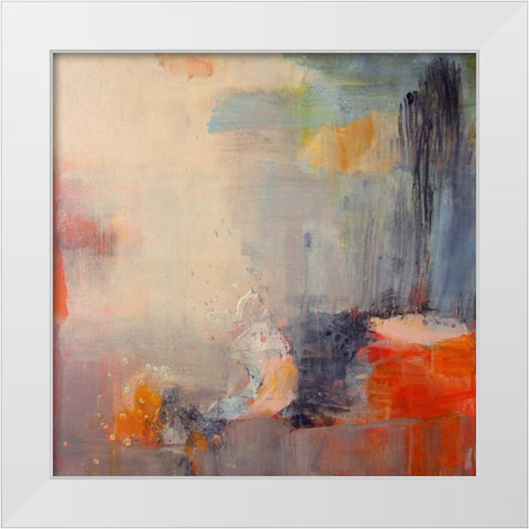 Soft Landings White Modern Wood Framed Art Print by Alattar, Lina